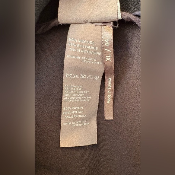 Lilith faux wrap pleated black midi skirt, size XL - Picture 5 of 6